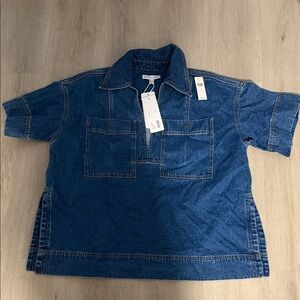 Shona Joy Denim Short Sleeve Shirt